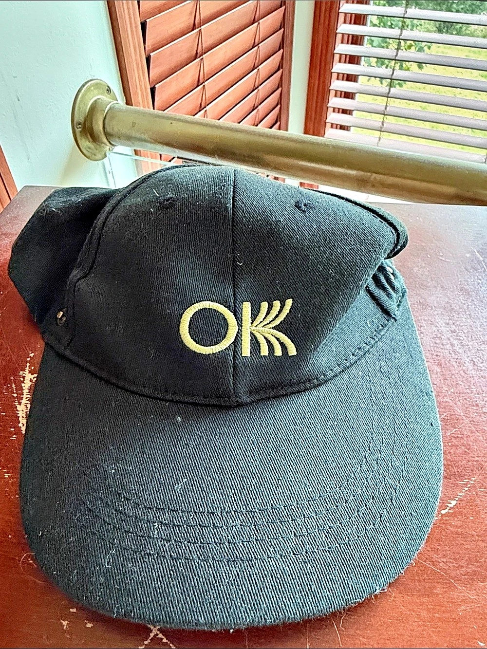 OK Black Logo Baseball Cap